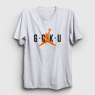 Presmono Air Goku Anime Dragon Ball Kırmızı Unisex T-Shirt