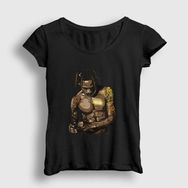 Presmono Astro Astroworld Travis Scott Siyah Kadın T-Shirt