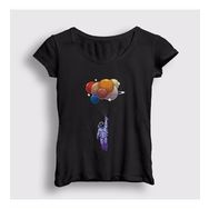 Presmono Balloons Astronaut Space Astronot Uzay Kadın T-shirt