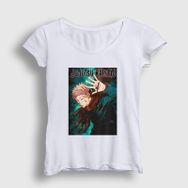 Presmono Beyaz Anime Jujutsu Kaisen Kadın T-Shirt