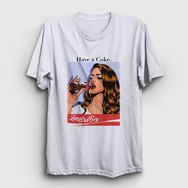 Presmono Beyaz Coke Lana Del Rey Erkek T-Shirt