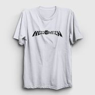 Presmono Beyaz Logo V2 Helloween Erkek T-Shirt