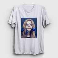 Presmono Beyaz Rose Lana Del Rey Erkek T-Shirt