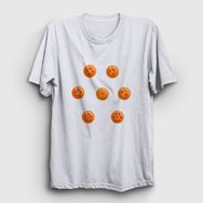 Presmono Beyaz Seven Anime Dragon Ball Kadın T-Shirt