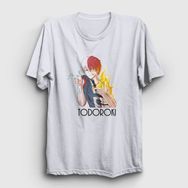 Presmono Beyaz Shoto Anime Boku No Hero Academia Kadın T-Shirt
