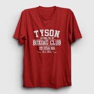 Presmono Boxing Club Mike Tyson Kırmızı Unisex T-Shirt