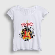 Presmono Gitar Aerosmith Kadın T-shirt