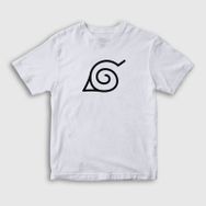 Presmono Konoha Anime Naruto Kırmızı Unisex T-shirt