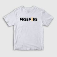 Presmono Logo Free Fire Beyaz Unisex T-shirt