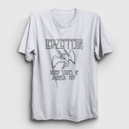 Presmono Logo Led Zeppelin Kırmızı Unisex Sweatshirt