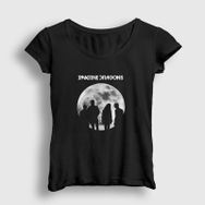 Presmono Moon Imagine Dragons Kadın T-shirt