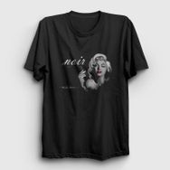 Presmono Noir Marilyn Monroe Kadın T-shirt
