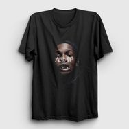 Presmono Siyah ASAP Rocky Erkek T-Shirt