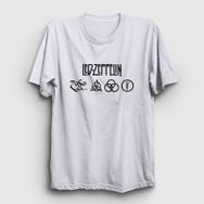 Presmono Symbols Led Zeppelin Siyah Unisex T-Shirt