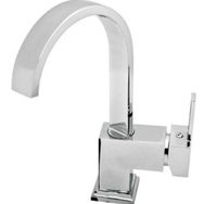 Prestij Cubic Kare Mix Kuğu Lavabo Batarya