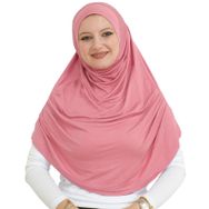 Prien Khimar Koyu Pembe Uzun Kadın Şal