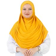 Prien Khimar Koyu Sarı Uzun Kadın Şal