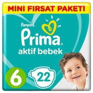 Prima Aktif Bebek No:2 Mini 22 Adet Bebek Bezi