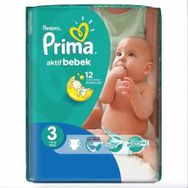 Prima Aktif Bebek No:3 Midi 34 Adet Bebek Bezi