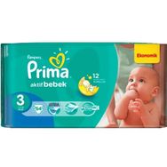 Prima Aktif Bebek No:3 Midi 54 Adet Bebek Bezi