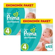 Prima Aktif Bebek No:4 Maxi 90 Adet Bebek Bezi