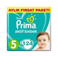 Prima Aktif Bebek No:5 Junior 124 Adet Bebek Bezi