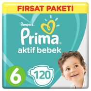 Prima Aktif Bebek No:6 XLarge 120 Adet Bebek Bezi