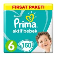 Prima Aktif Bebek No:6 XLarge 160 Adet Bebek Bezi