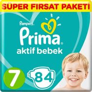 Prima Aktif Bebek No:7 XXLarge 84 Adet Bebek Bezi