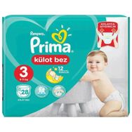 Prima Pants No:3 Midi 28 Adet Külot Bebek Bezi