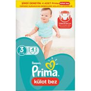 Prima Pants No:3 Midi 4 Adet Külot Bebek Bezi
