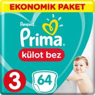 Prima Pants No:3 Midi 64 Adet Külot Bebek Bezi