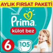 Prima Pants No:6 XLarge 105 Adet Külot Bebek Bezi