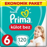Prima Pants No:6 XLarge 120 Adet Külot Bebek Bezi