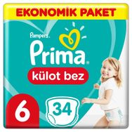 Prima Pants No:6 XLarge 34 Adet Külot Bebek Bezi