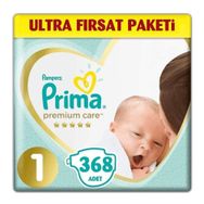 Prima Premium Care No:1 Yenidoğan 368 Adet Bebek Bezi