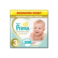 Prima Premium Care No:3 Midi 208 Adet Bebek Bezi