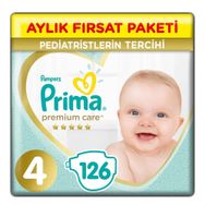Prima Premium Care No:4 Maxi 126 Adet Bebek Bezi