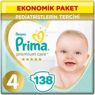 Prima Premium Care No:4 Maxi 138 Adet Bebek Bezi