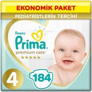 Prima Premium Care No:4 Maxi 184 Adet Bebek Bezi