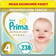 Prima Premium Care No:4 Maxi 230 Adet Bebek Bezi