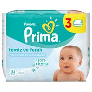 Prima Temiz ve Ferah 64x3'lü 192 Yaprak Islak Havlu