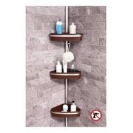 Primanova Beyaz Yaylı Banyo Köşelik Banyo Rafı