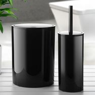 Primanova Flores 2'li Siyah Banyo Seti