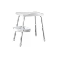 Primanova M KV35 01 Apollo Raflı Beyaz Duş Banyo Taburesi