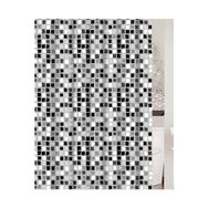Primanova Paradise Grey Pvc 180x200 cm Banyo Perdesi