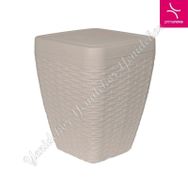 Primanova Rattan Bej Çöp Kovası