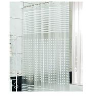 Primanova White Stripe 180x200 cm Beyaz Banyo Perdesi
