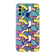 Printify Huawei Honor 20 Lite Uyumlu Kamera Korumalı Kapak Memphis Desen Tasarımlı Şeffaf Cep Telefonu Kılıfı