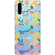 Printify Huawei P30 İle Uyumlu 1 mm Kapak Memphis Desen Tasarımlı Şeffaf Silikon Cep Telefonu Kılıfı